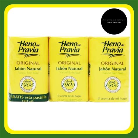 Heno De Pravia Soap Original Jabon Natural X G Made In Colombia