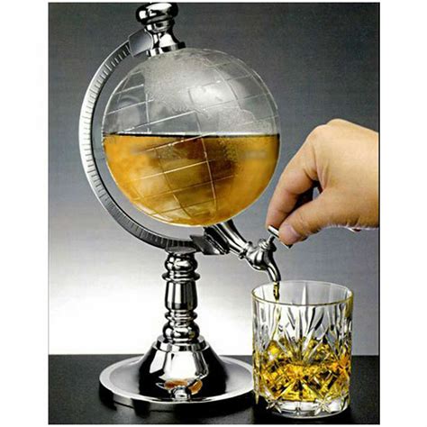 Whiskykaraffe Globus Whiskey Dekanter Set L Globe Weinspender