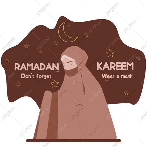 Gambar Ramadhan Kareem Jangan Lupa Pakai Masker Ramadan Memakai