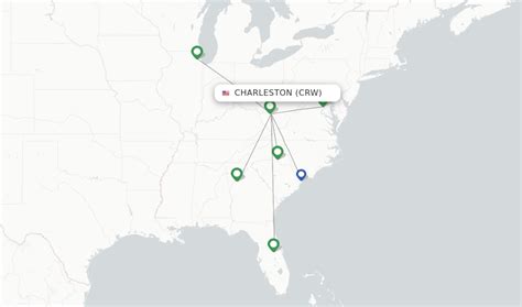 Direct (non-stop) flights from Charleston, Yeager (CRW) - FlightsFrom.com