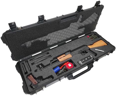 Case Club Waterproof Ak 47 Rifle Case With Silica Gel And Accessory Box