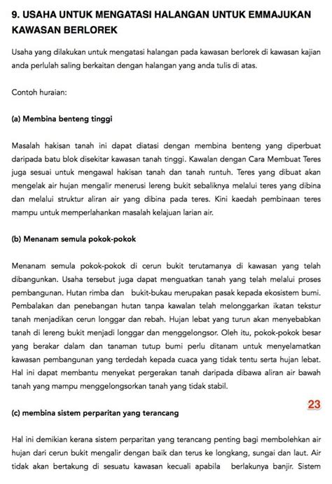 Contoh Kaedah Kajian Kerja Lapangan Geografi Kerja Kursus Geografi Tingkatan 1 Membalik Buku