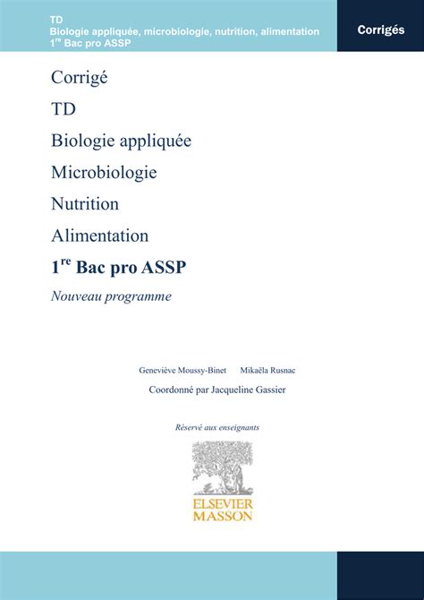 Examen Corrig De Microbiologie Alimentaire