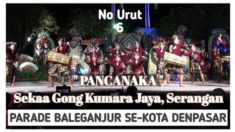 Parade Lomba Baleganjur Pancanaka Sekaa Gong Kumara Jaya Serangan