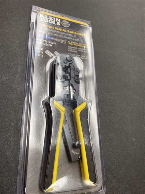 Klein Tools Vdv Sen Ratcheting Modular Cutter Stripper Crimper