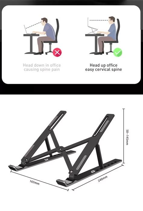 Portable and Adjustable Laptop Stand - For Apple and PC - LET's GO ...