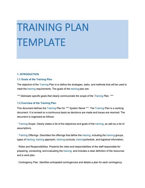 Examples Of Training Manual Formats