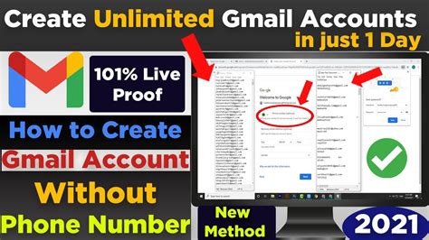 How To Create Unlimited Gmail Account Without Phone Number 2021