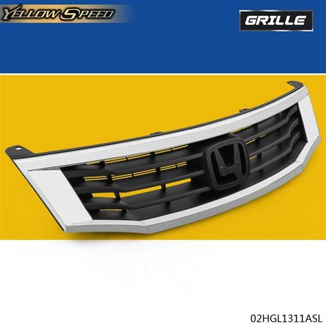 Fit For 2008 2010 Honda Accord Sedan 4dr Chrome Front Hood Bumper Grill Grille Ebay