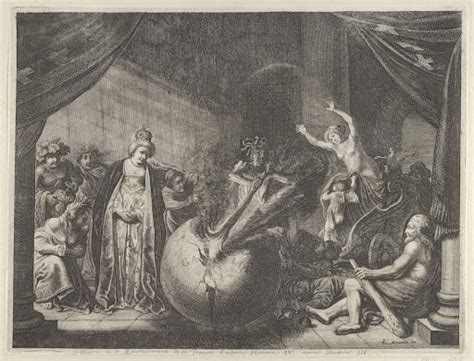 Plate Allegory On The Discord In France From Caspar Barlaeus