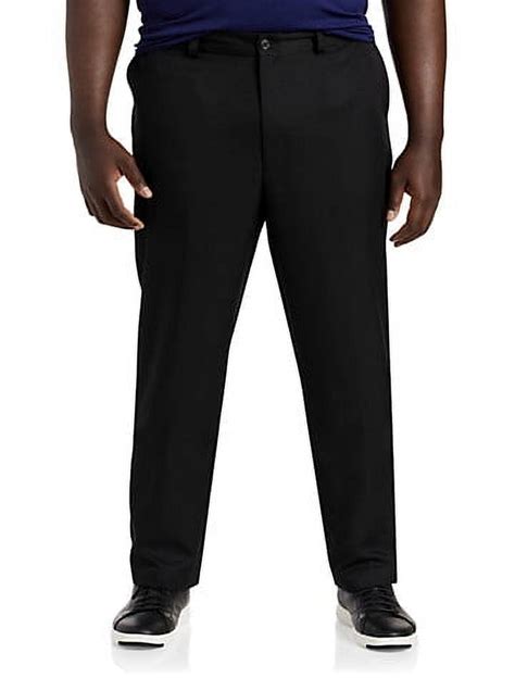 Oak Hill By Dxl Men S Big And Tall Men S Big And Tall Waist Relaxer Flat Front Microfiber Pants