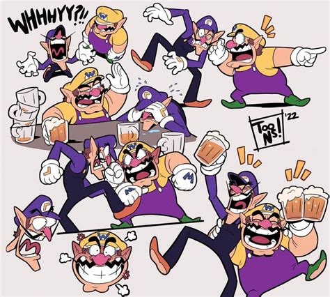 The Funny Wa Brothers Super Mario Super Mario Art Super Mario Mario Art