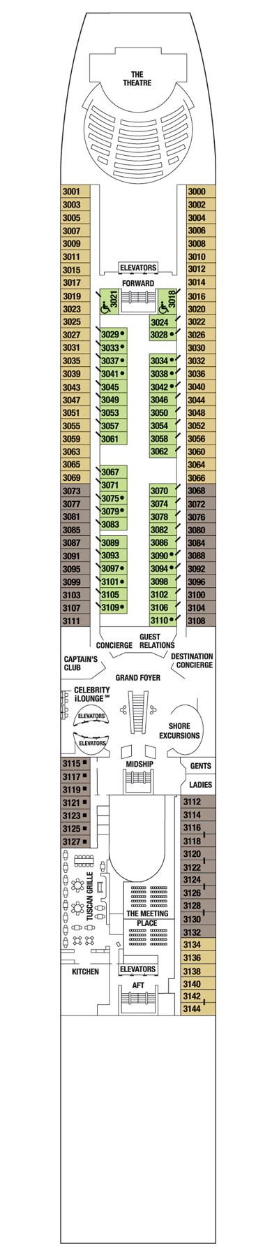 Celebrity Millennium Deck Plans | Celebrity Cruises