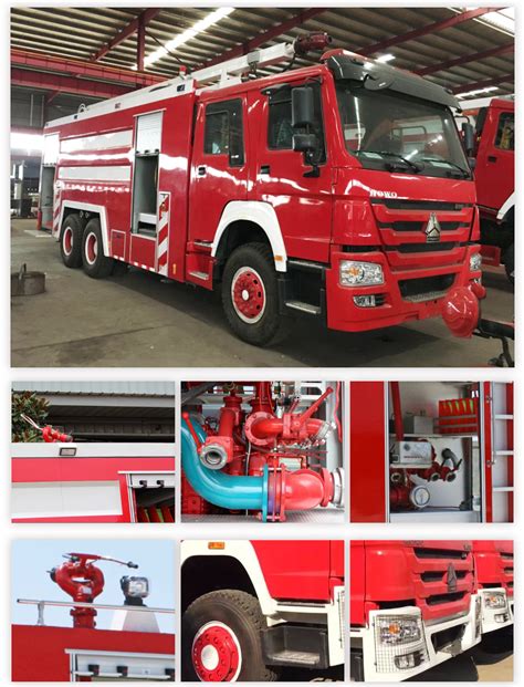 Factory Price Sinotruk Howo X Water Tower Fire Truck Water Foam