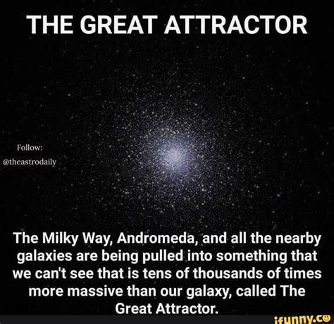 THE GREAT ATTRACTOR The Milky Way, Andromeda, “and all the nearby ...