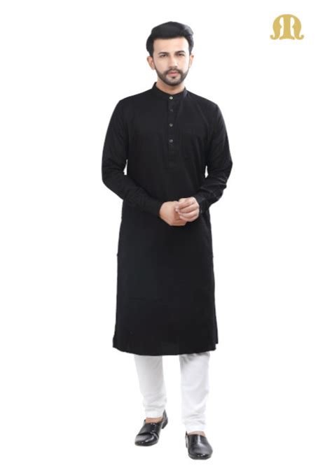 Black Kali Kurta With Pajama For Men Kurta And Pyjama Set Islamic Shop