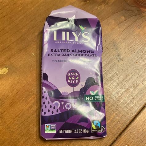 Lily S Salted Almond Extra Dark Chocolate Review Abillion