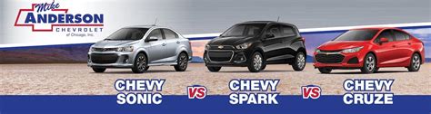 Chevrolet Sonic vs Spark vs Cruze near Chicago, IL | Mike Anderson