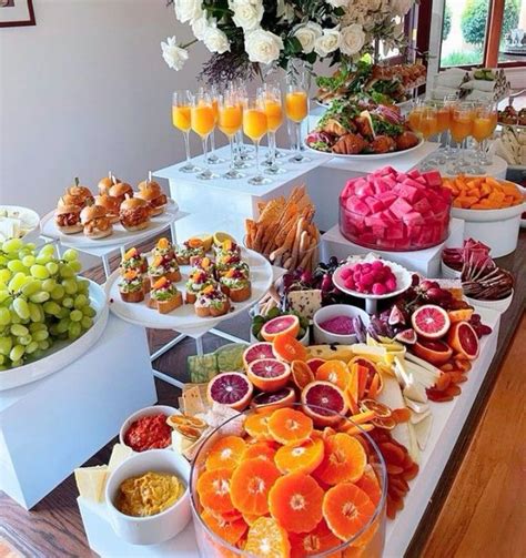 Brunch Setup In Brunch Party Food Displays Catering Ideas Food