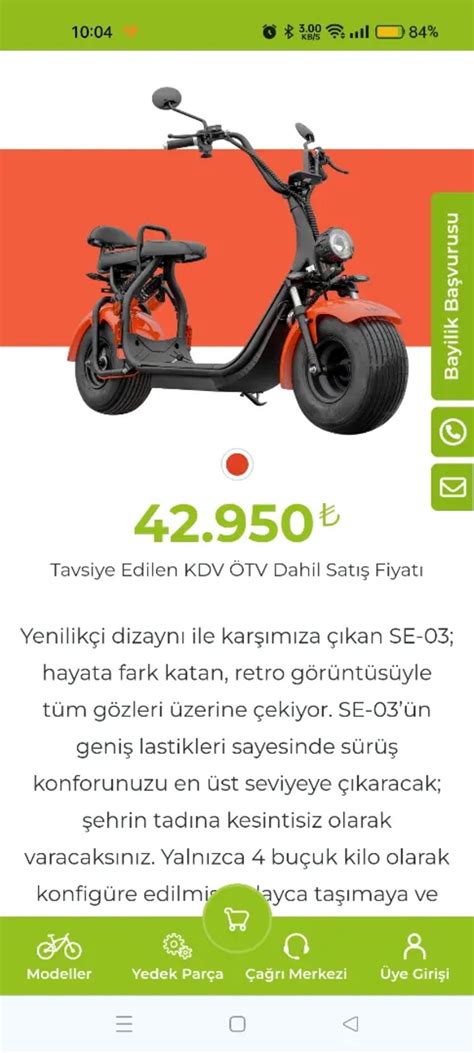 Volta Se Elektrikli Moped Motosiklet