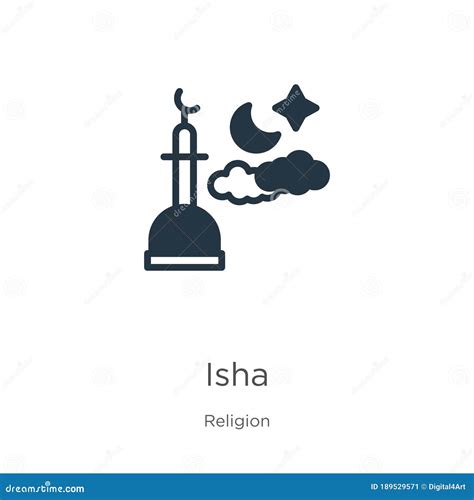 Isha Icon Vector Trendy Flat Isha Icon From Religion Collection