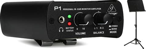 Behringer Powerplay P1 Personal In Ear Monitor Amplifier Reverb