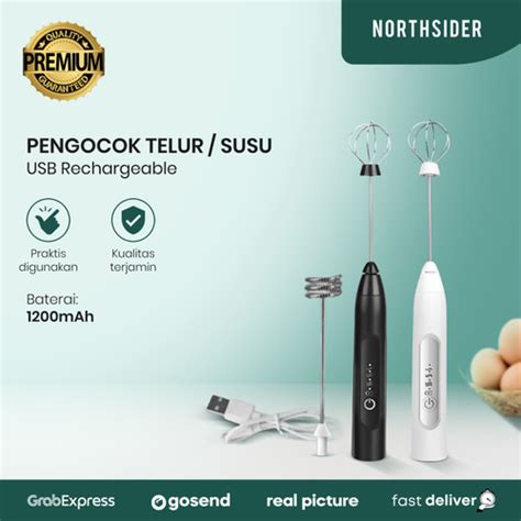 Promo Milk Frother Whisk Rechargeable Egg Mixer Pengocok Telur Dan