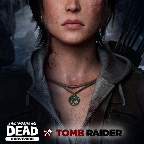 The Walking Dead Survivors Tomb Raider Crossover Promotional Artwork