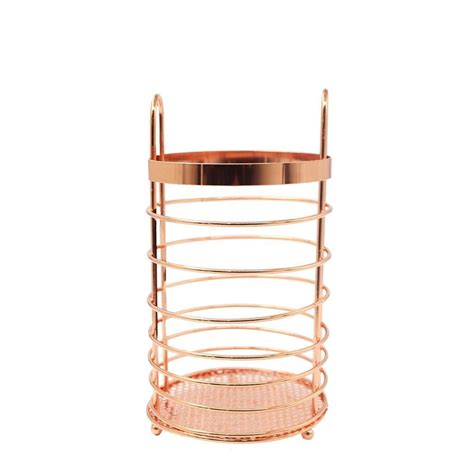 Porta Talheres Ou Pincel Aramado Cozinha Rose Gold Submarino