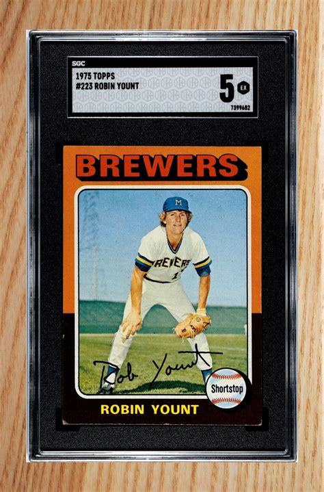 Topps Robin Yount Rookie Card Graded Sgc Ex Milwaukee