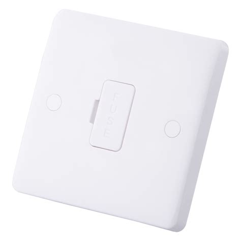 13A Unswitched Fused Spur Flex Outlet White M2 Electrical