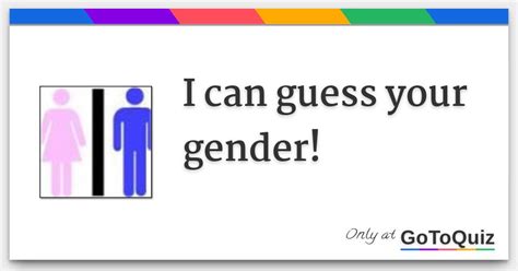 I Can Guess Your Gender