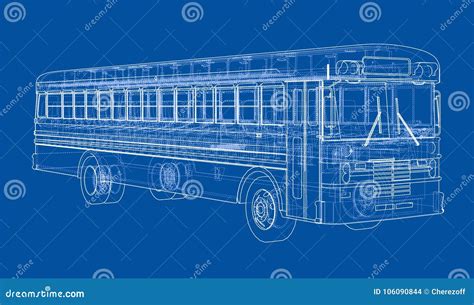 School bus outline vector stock vector. Illustration of auto - 106090844