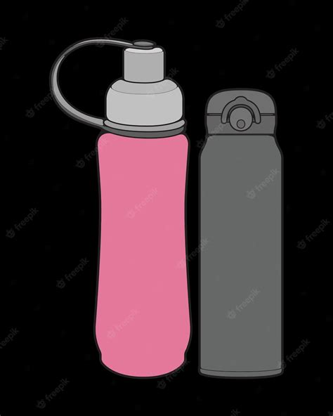 Premium Vector Set Off Coloring Of Tumbler Bottle Outline Drawing