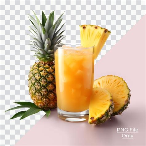 Suco De Abacaxi Suave Ilumina O Suave Apenas Png Premium Psd Psd Premium