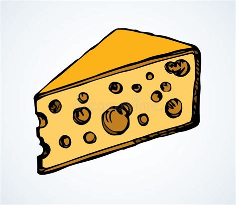 Una Tajada De Queso Holand S Dibujo Vectorial Ilustraci N Del Vector