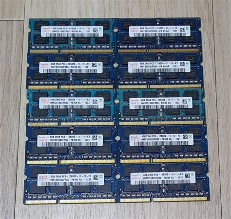 【目立った傷や汚れなし】 動作確認済み 保証有り Hynix ハイニックス 4gb メモリ 10枚セット Ddr3 1600 Pc3