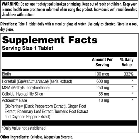 Super Silica Plus™ Clinical Lifestyles™ Tablets – Kal Vitamins