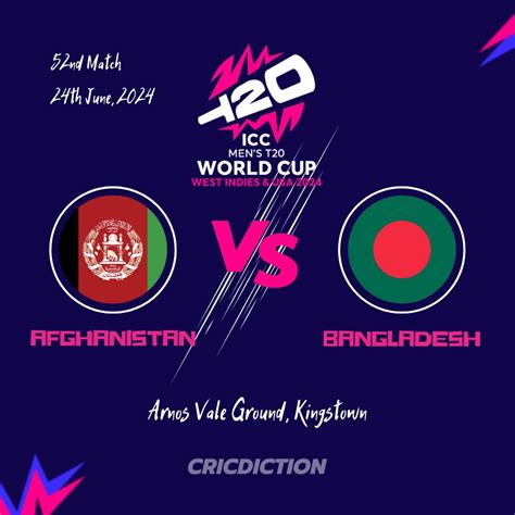 Match Preview Afghanistan Vs Bangladesh T20 World Cup 2024 52nd