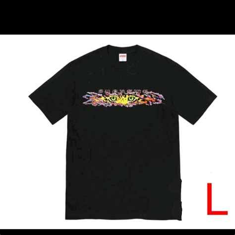 49％割引ブラック系l2021年新作 Supreme Eyes Tee Tシャツカットソー半袖袖なし トップスブラック系l Ota