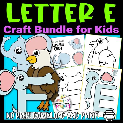 Fun Letter E Craft Bundle - Simple Mom Project Store