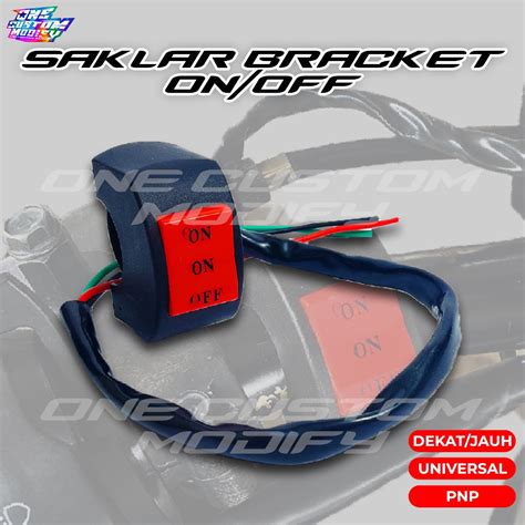 Jual Saklar Brecket Stang 3 Mode 3 Fungsi On Off Universal Motor