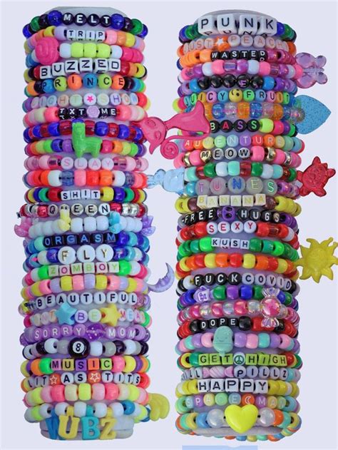 Kandi Bracelet S Random Assortment Etsy Kandi Bracelets Diy