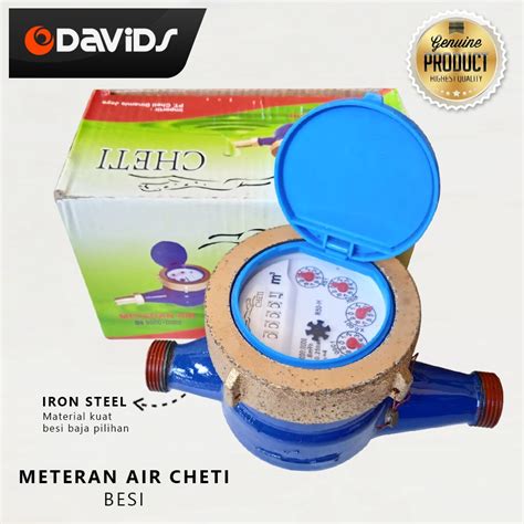 Jual Meteran Air Pdam Meter Pam Besi Water Cheti Shopee Indonesia