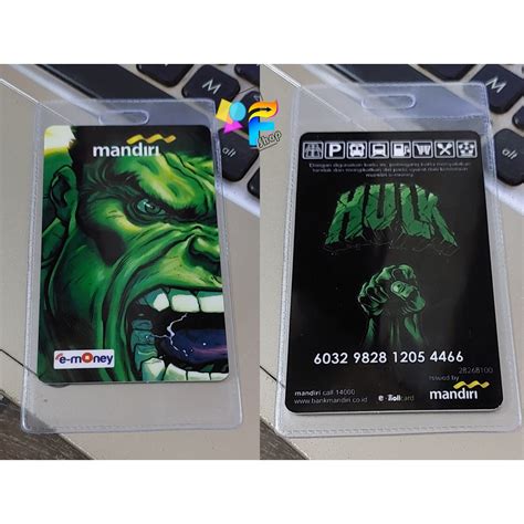 Jual Kartu EMoney EToll Tapcash BRIZZI Edisi Hulk Custom Print