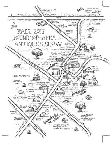 Round Top Tx Map