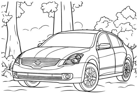 Nissan Coloring Pages for Kids and Adults