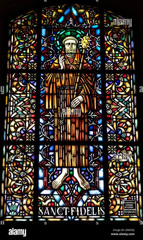 Stained Glass Window In The Cathedral Of St Mary Of The Assumption