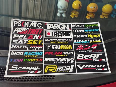 Sticker Pack Racing Lengkap Stiker Pack Balap Stiker Pack Sponsor