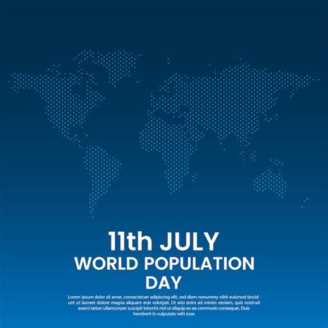 Premium Vector World Population Wishing Post Design Vector File